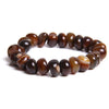 bracelet perles naturelles femme marron