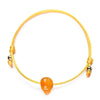 bracelet femme cordon réglable orange
