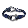bracelet sur cordon homme bleu