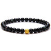 bracelet perle noire femme 10 mm