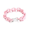 bracelet caoutchouc silicone rose