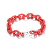 bracelet caoutchouc silicone rouge