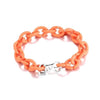 bracelet caoutchouc silicone orange
