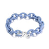 bracelet caoutchouc silicone bleu