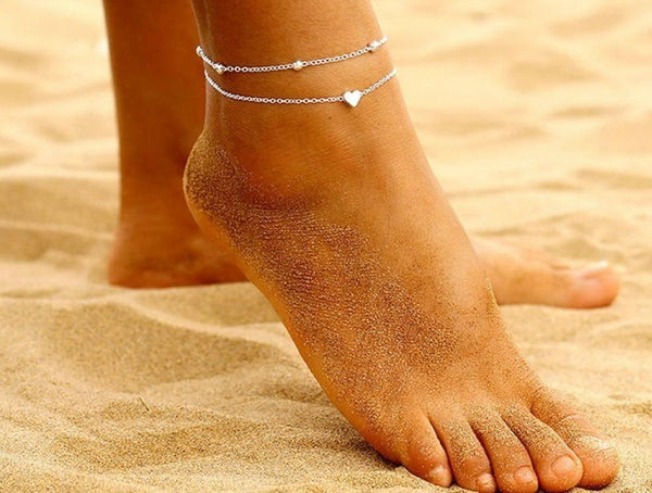 FaithHeart Chaîne De Cheville 6mm – Acier Inoxydable Pour Femme, Bijou De Plage Été Réglable 25+5 Cm