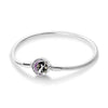 Bracelet fille 8 ans en argent maille serpent avec médaillon chat lune et étoiles dorées