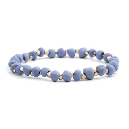 bracelet petite perle femme bleu