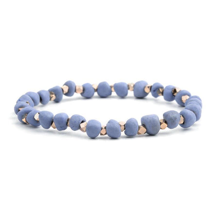 bracelet petite perle femme bleu