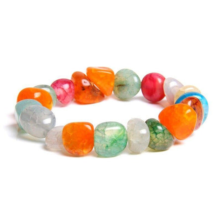 bracelet perles naturelles femme multicolore