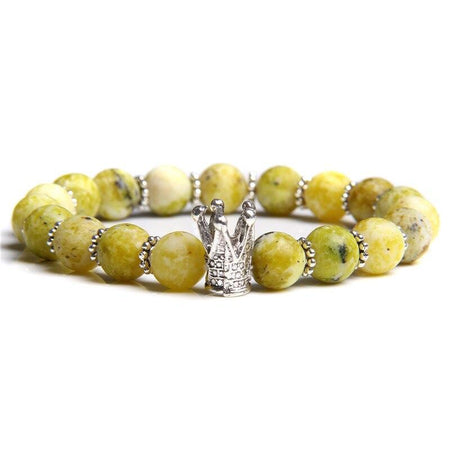 bracelet perle tendance femme jaune