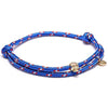 bracelet corde marin homme bleu
