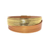 bracelet en cuir pour femme doré