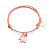 bracelet sur cordon femme orange