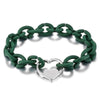 bracelet caoutchouc vert