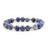 bracelet de perle femme bleu