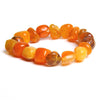bracelet perles naturelles femme orange