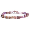 bracelet en perles naturelles violettes