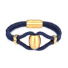bracelet cordon homme luxe bleu