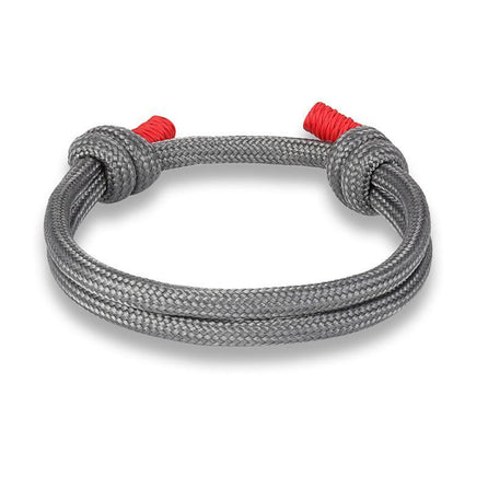 bracelet homme corde gris