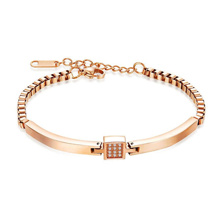 bracelet femme en acier doré