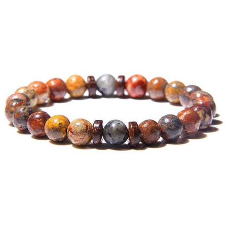bracelet pour homme en perle multicolore