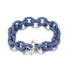 bracelet caoutchouc couleur bleu