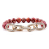 bracelet perle femme fantaisie rouge