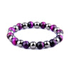 bracelet pour homme perle violette