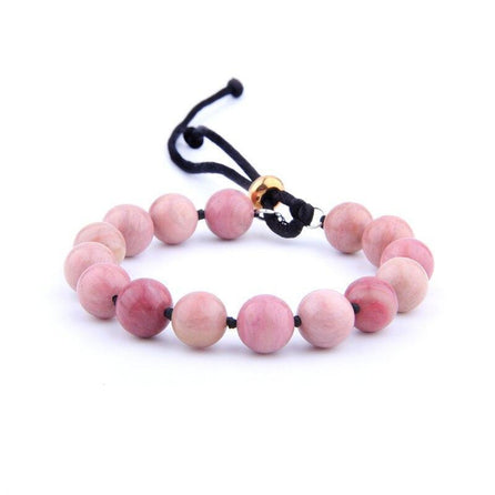 bracelet grosse perle femme rose