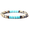 bracelet avec perle pour homme turquoise