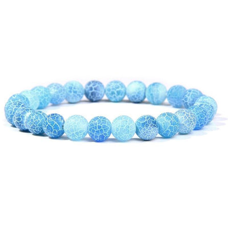 bracelet en perle femme bleu