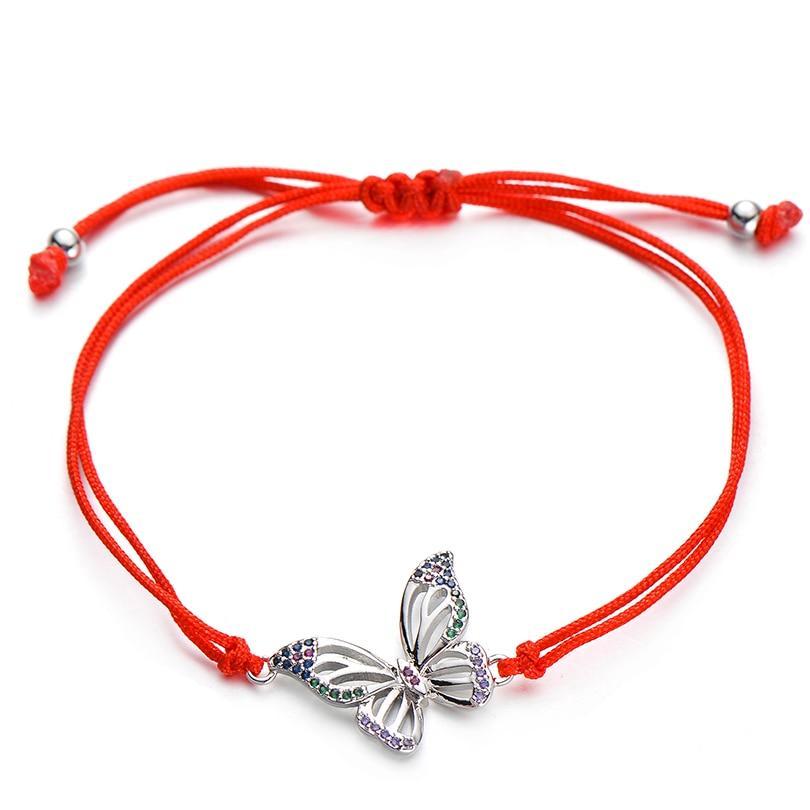 bracelet corde femme rouge
