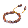 bracelet tibétain bois homme marron