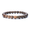 bracelet perle en bois pour homme marron
