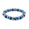 bracelet pour homme perle bleue