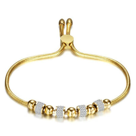bracelet femme acier inoxydable doré
