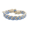 bracelet homme en corde bleu ciel