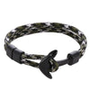 bracelet corde ancre homme camouflage