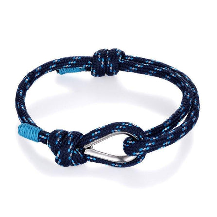 bracelet homme nautique bleu