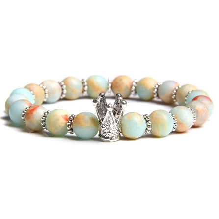 bracelet perle tendance femme turquoise