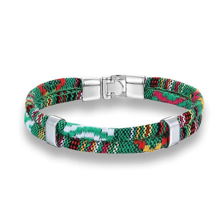 bracelet en corde pour homme vert