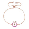 bracelet chaîne femme rose