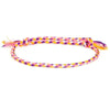 bracelet en corde multicolore