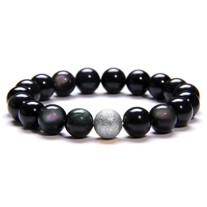 bracelet femme perle noire naturelle