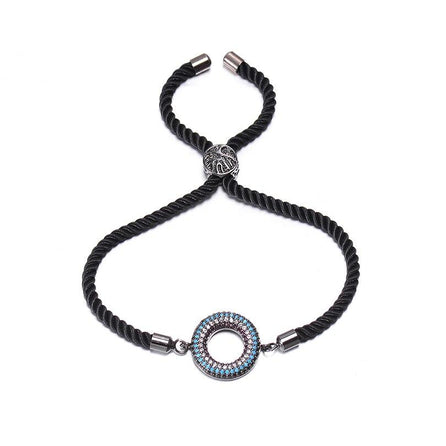 bracelet cordon noir femme original
