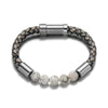 bracelet cuir et perle homme tendance