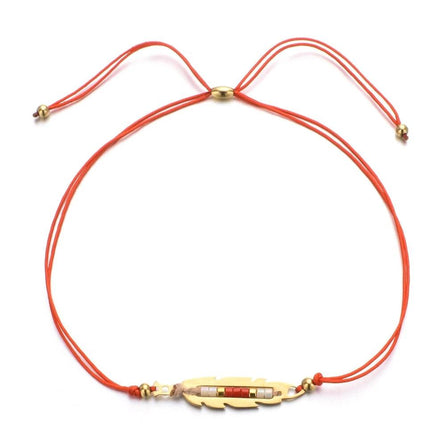 bracelet femme avec cordon rouge