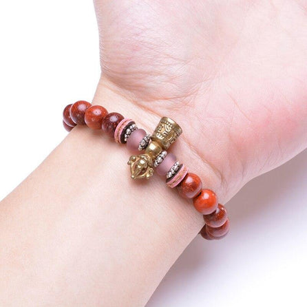 bracelet bouddhiste bois femme