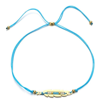 bracelet femme avec cordon bleu