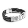 bracelet homme cuir argent